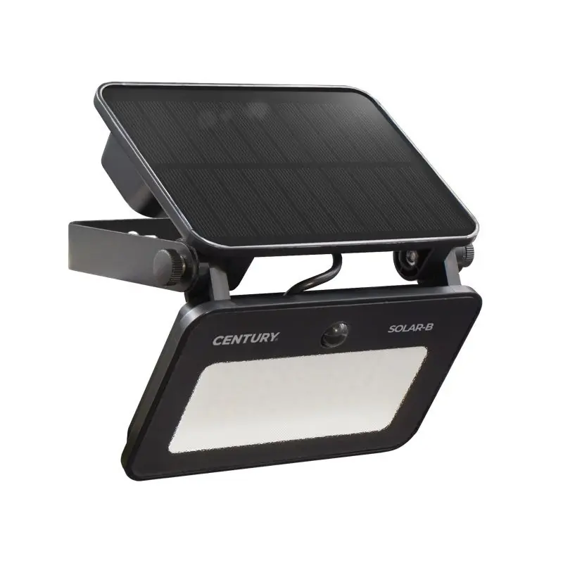 Century Italia Zonne-B - verstraler op zonne-energie met bewegingsensor - 14,3 x 9,7 x 4,4 cm - 8W LED incl. - instelbare lichtkleur - IP65 - zwart Meest Verkocht
