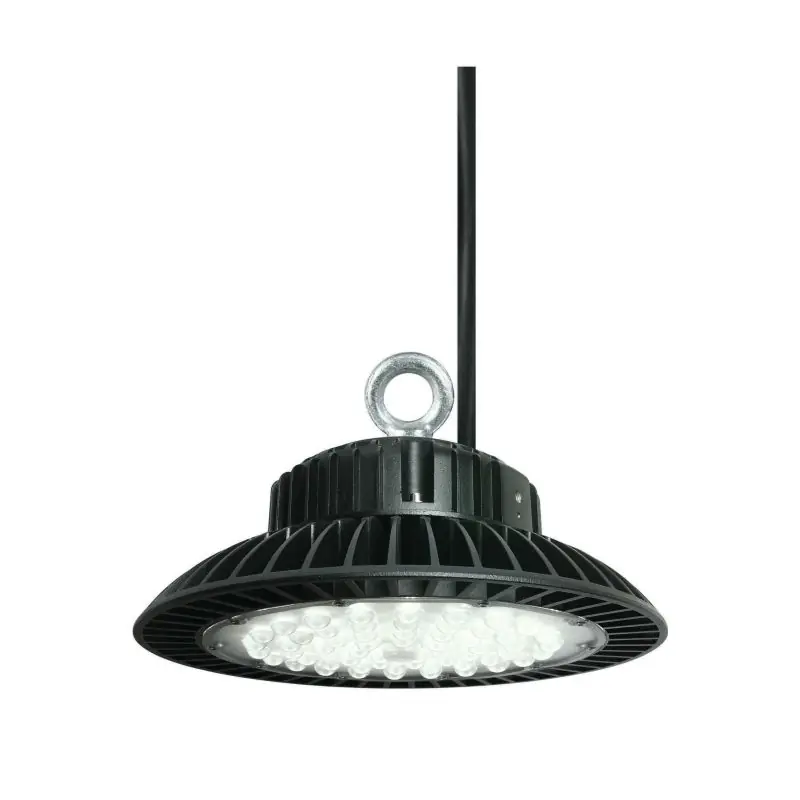 Superprijs ONE Light Industrial LED UFO - buiten plafond/wandverlichting - Ø 27 x 17 cm - 150W LED incl. - IP65 - zwart