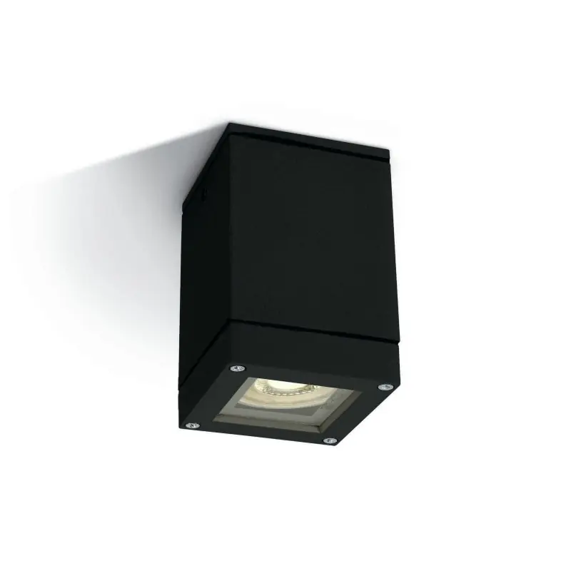 ONE Light GU10 Outdoor Cubes - buiten plafondverlichting - 6,3 x 6,3 x 9,8 cm - IP54 - zwart Bestseller