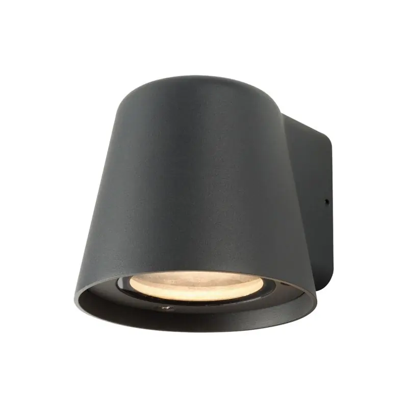 VK Lighting Teichos - buiten wandverlichting - 10 x 11 x 9 cm - IP54 - antraciet Betaalbaar