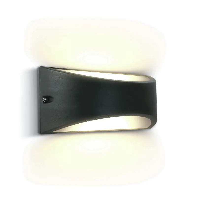 Groothandel ONE Light Outdoor Wall Up & Down Lights - buiten wandverlichting - 22 x 10 x 10 cm - 10W LED incl. - IP54 - antraciet