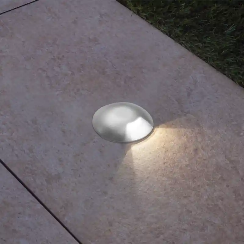 Century Italia Argo - grondspot met 1 venster - Ø5,8 x 6,5 cm - 0,75W LED incl. - 4000K - IP67 - grijs Bestseller