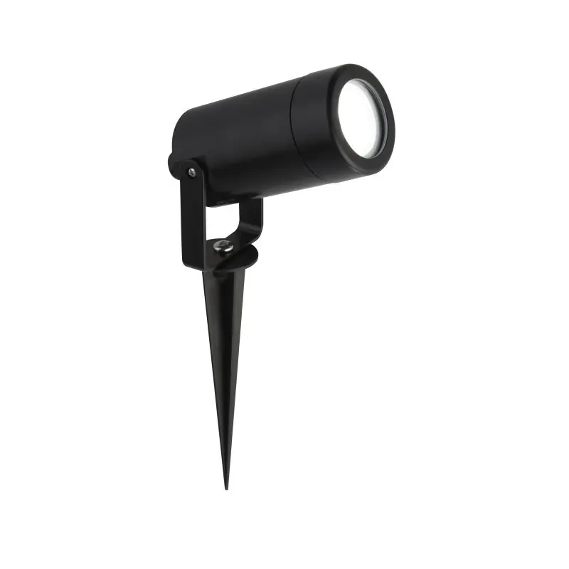 Authentiek Searchlight Outdoor - grondspot op piek - 32 x 25 cm - IP44 - zwart