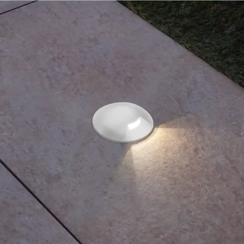 Laatste Versie Century Italia Argo - grondspot met 1 venster - Ø5,8 x 6,5 cm - 0,75W LED incl. - 4000K - IP67 - wit