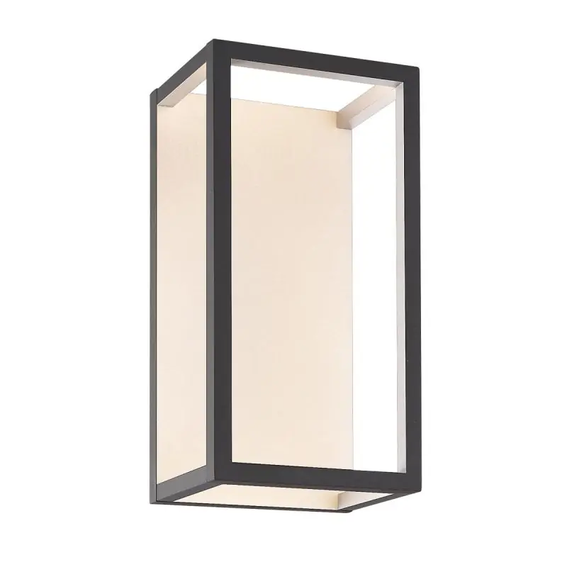 VK Lighting Ouranos - buiten wandverlichting - 12,5 x 12,6 x 25 cm - 7W LED incl. - IP54 - antraciet Wereldwijde Verzending