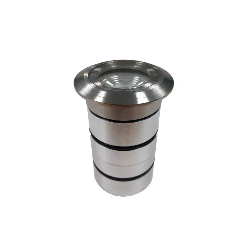 VK Lighting Gaia Round - grondspot - Ø 5 x 7 cm - IP65 - chroom Express Levering
