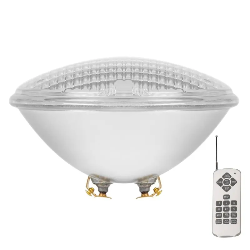 VK Lighting Pisina met afstandsbediening - Ø 17,8 x 10,8 cm - G53 - 18W LED incl. - IP68 - RGB - wit Limited Edition