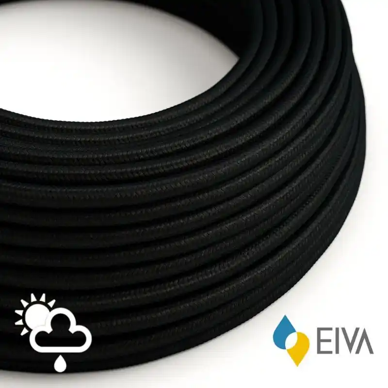 Creative Cables EIVA - textielsnoer - IP65 - per 100 cm - zwart Must-Have