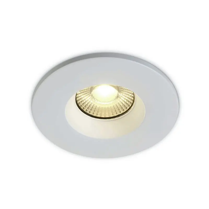 ONE Light Fire Rated Range - inbouwspot - Ø 78 mm, Ø 65 mm inbouwmaat - 7W dimbare LED incl. - IP65 - wit - instelbare lichtkleur Garantie Inbegrepen