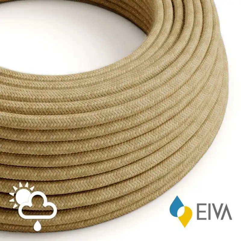 Creative Cables EIVA - textielsnoer - IP65 - per 100 cm - jute Betaalbaar