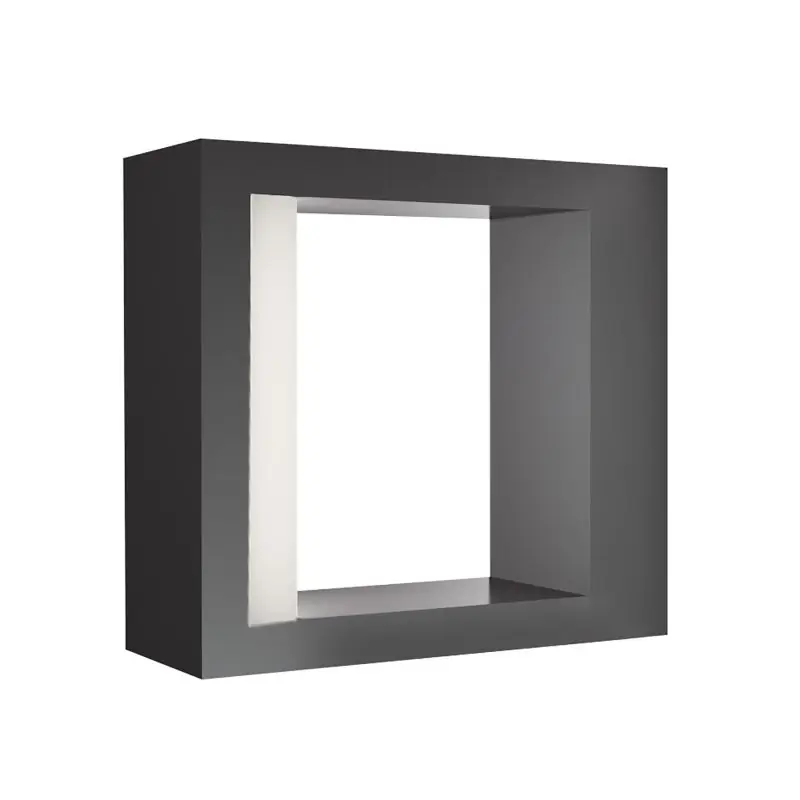 Actieprijs Nova Luce Lugo - buiten wandlamp - 6 x 15 x 16 cm - 10W LED incl. - IP54 - donkergrijs