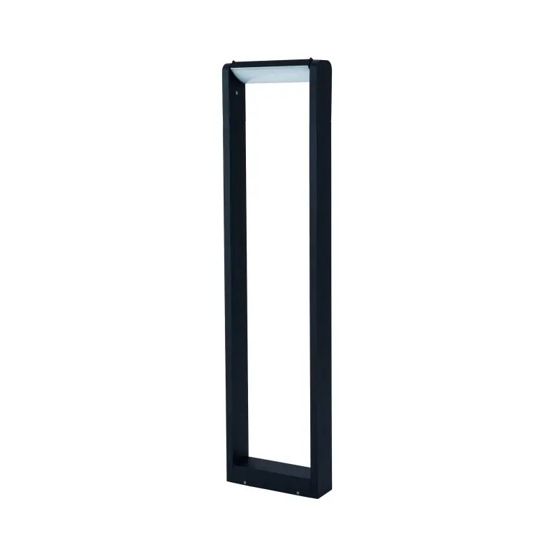 Nova Luce Volver - tuinpaal - 20 x 6 x 80 cm - 6W LED incl. - IP54 - zwart Modern