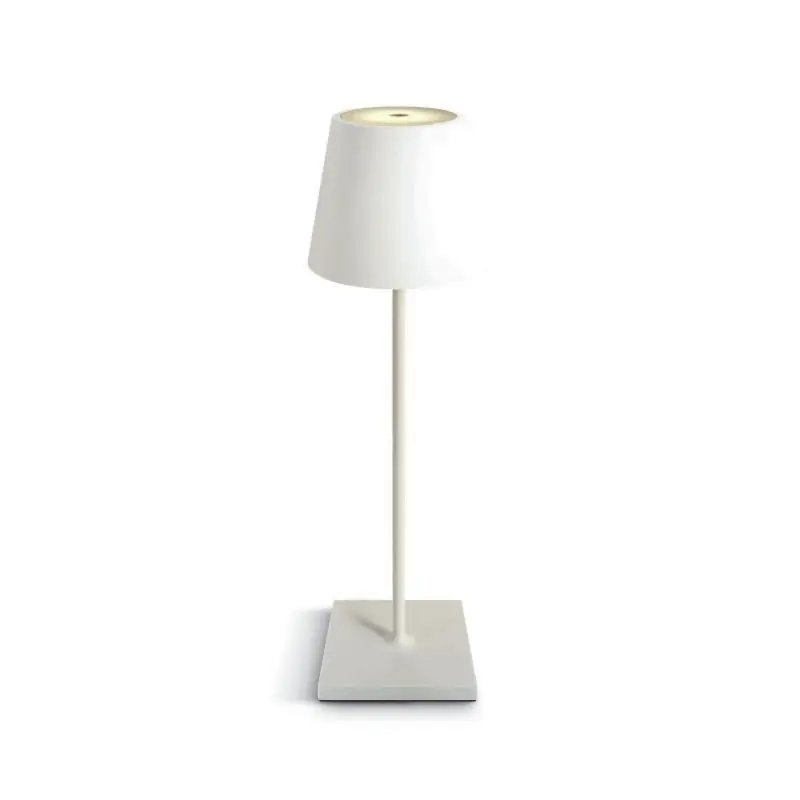 Limited Edition ONE Light Portable Trendy Light - buiten tafellamp - oplaadbaar via USB-kabel - Ø 11 x 38 cm - 2,2W LED incl. - IP54 - wit