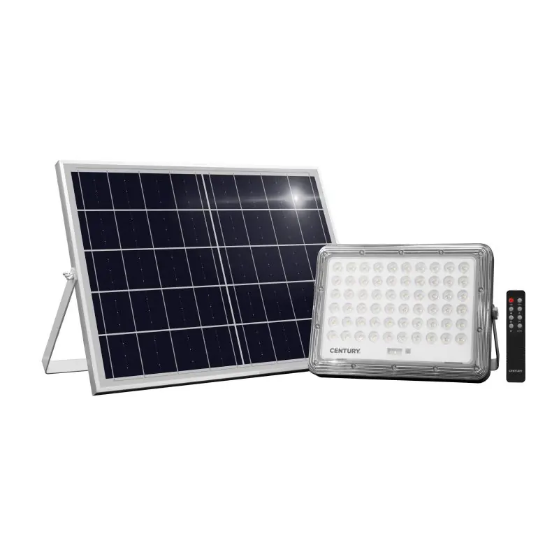 Hoge Kwaliteit Century Italia Prometeo - verstraler op zonne-energie met dag- en nachtsensor en afstandsbediening - 24,3 x 3,9 x 17,2 cm - 20W LED incl. - IP65 - zwart