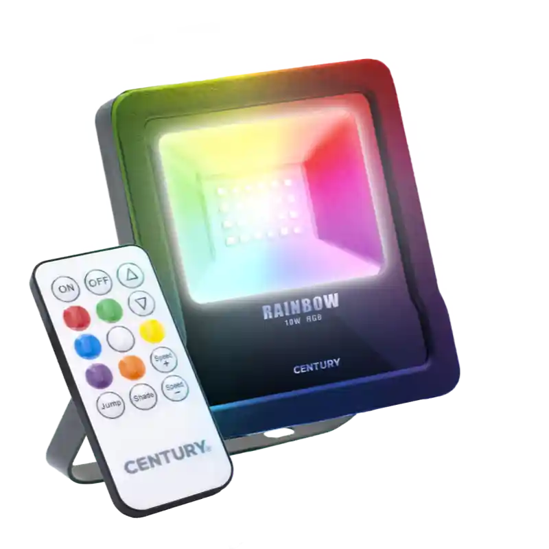 Wereldwijde Verzending Century Italia Rainbow - verstraler - 10 x 2,7 x 12,5 cm - 10W LED incl. - instelbare lichtkleur - IP65 - zwart