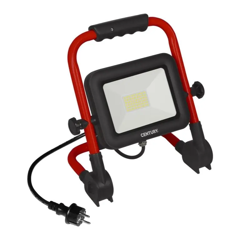 Century Italia Rework - draagbare verstraler - 18 x 28 x 29,2 cm - 150W LED incl. - IP65 - zwart en rood Topkwaliteit