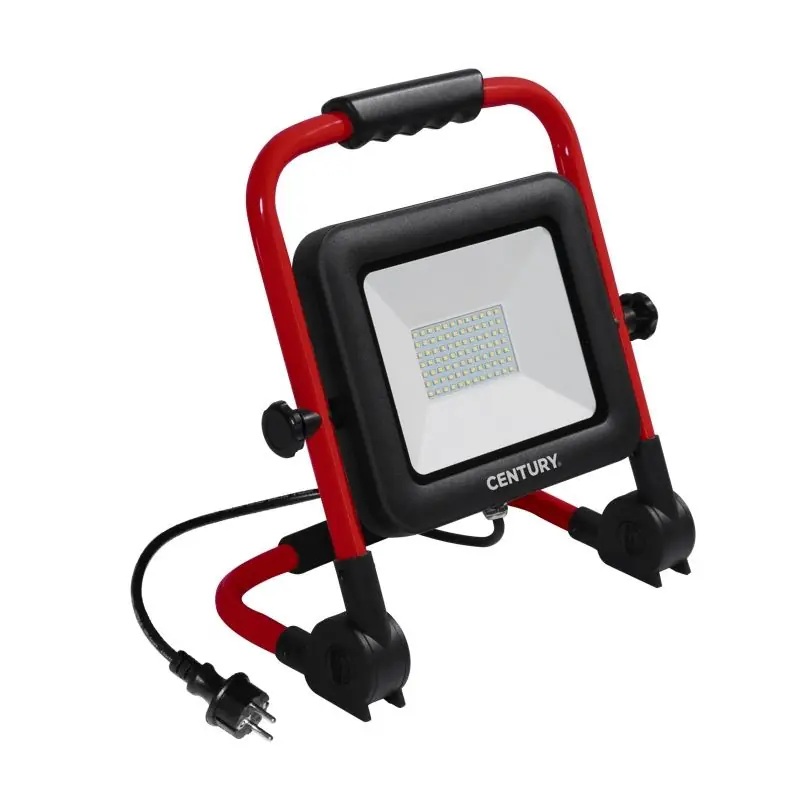 Premium Century Italia Rework - draagbare verstraler - 19 x 37 x 34 cm - 70W LED incl. - IP65 - zwart en rood