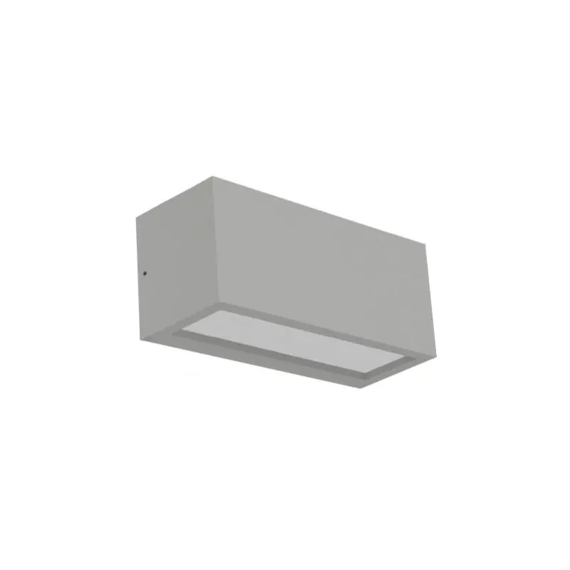 Lage Kosten Century Italia Reverso - buiten wandverlichting - 10 x 11 x 25 cm - IP65 - grijs