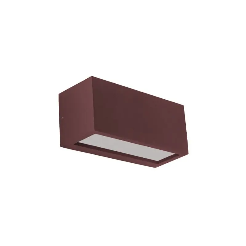 Century Italia Reverso - buiten wandverlichting - 10 x 11 x 25 cm - IP65 - bruin Trendy