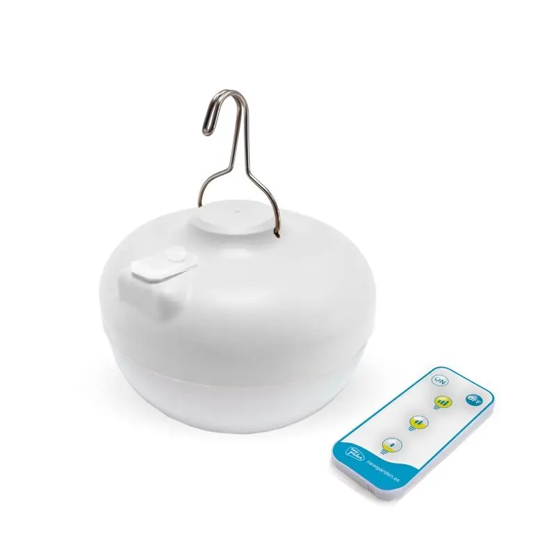 Weekendaanbieding New Garden Cherry - draagbare oplaadbare lichtbron met afstandsbediening - Ø 11 x 9 cm - 8,5W LED incl. - IP54 - wit - 3000K