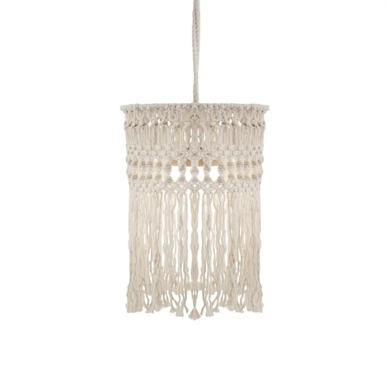 New Garden Mykonos Hang - hanglamp met oplaadbare lichtbron en afstandsbediening - Ø30 x 340 cm - 8,5 LED incl. - IP54 - katoen Ambachtelijk