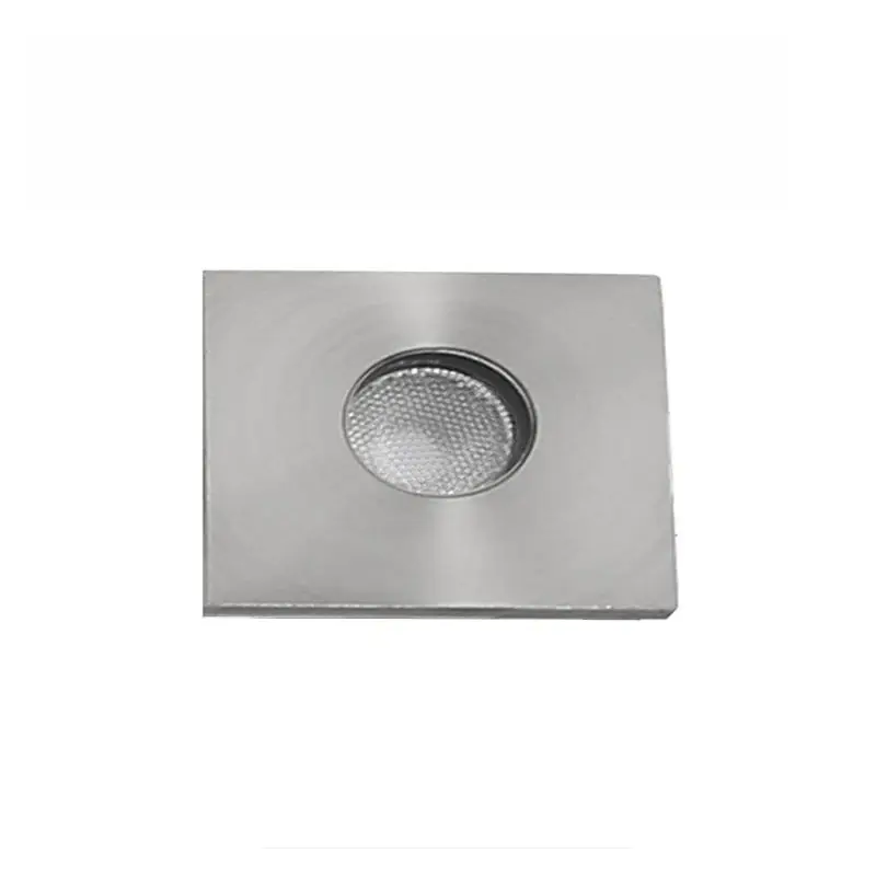 Topkwaliteit Nova Luce Bang - grondspot voor buiten - 37 x 37 mm, Ø 32 mm inbouwmaat - 1W LED incl. - IP67 - satijn nikkel
