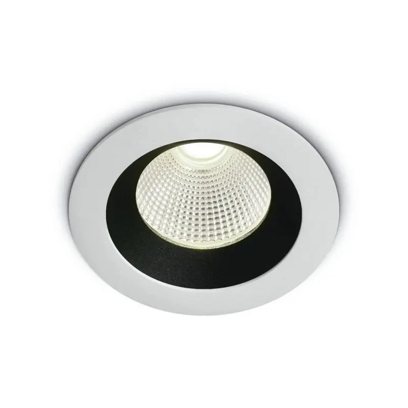 ONE Light Dark Light Range - inbouwspot - Ø 85 mm, Ø 75 mm inbouwmaat - 12W dimbare LED incl. - IP65 - wit - witte lichtkleur Koopje