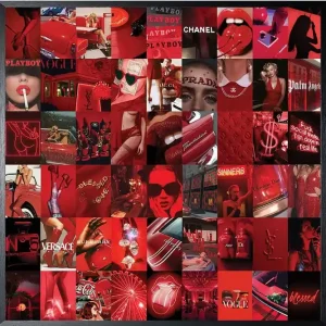 Art Print Rode Collage COLL-09 Gereduceerde Prijs