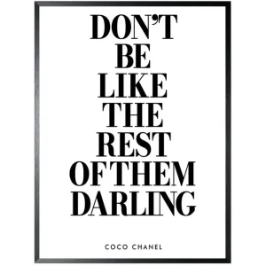 Art Print Coco Quote FA-108 Gereduceerde Prijs