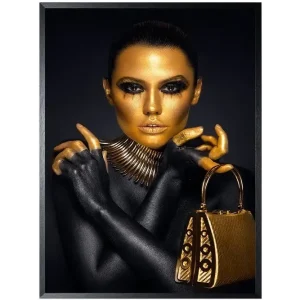 Art Print Golden Face FEM-068 Voordeelprijs