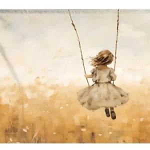 Wandkleed Swinging Girl Groothandel