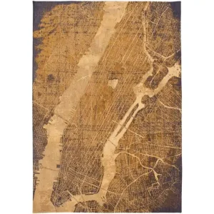 Vloerkleed Gatsby Gold 9315 | New York Cities | Louis de Poortere Bestel Nu