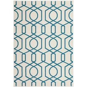 Vloerkleed 400 Ivoor Turquoise Now! Hoge Kwaliteit