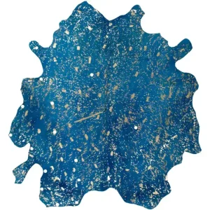 Vloerkleed 410 Blauw Goud Glam Koopje