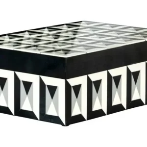 Juwelenbox Black White Groot JB-0064 Licia Speciale Aanbieding