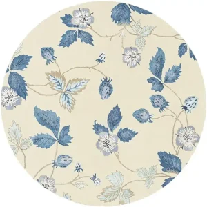 Vloerkleed Cream 38108 rond Wild Strawberry | Wedgwood Home Premium