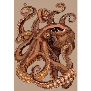 Trendy Wandkleed Pulpo