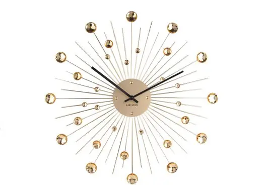 Veilige Betaling Karlsson Wandklok Sunburst - Large - Goud - Ø50cm