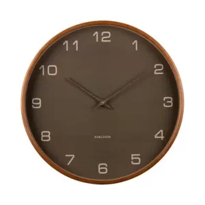 Uitverkoop Karlsson Wandklok Acento - Hout - Mosgroen - Ø40cm