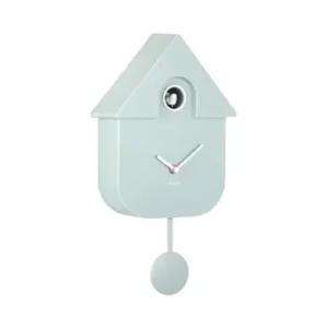 Finale Uitverkoop Karlsson Koekoeksklok Modern Cuckoo - Wandklok - Licht Blauw - 41x21,5x8,5cm