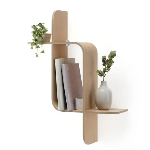 Umbra Wandplank Montage - Naturel Bruin - 15x62x47cm Veilige Betaling
