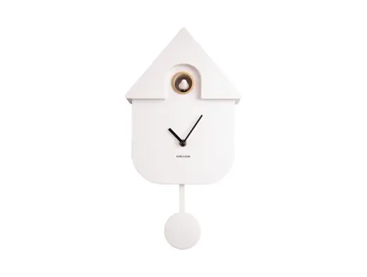 Actieprijs Karlsson Koekoeksklok Modern Cuckoo - Wit - 41x21,5x8,5cm