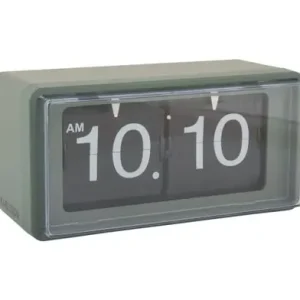 Alleen Vandaag Karlsson Flip Klok Retro Boxed Flip - Wandklok - Jungle Groen - 20x10x10cm