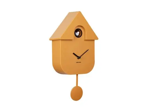 Nu Kopen Karlsson Koekoeksklok Modern Cuckoo - Ochre Yellow - Oker Geel - 41x21,5x8,5cm