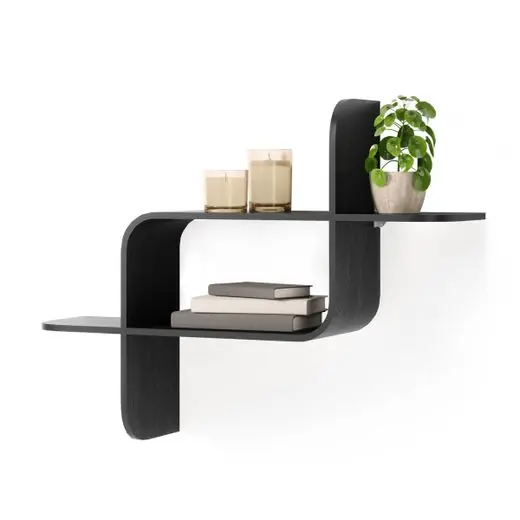 Betaalbaar Umbra Wandplank Montage -  Zwart - 15x62x47cm