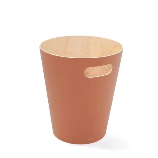 Hoge Kwaliteit Umbra Papierbak Woodrow - 7,5 Liter - Bruin - Sierra - Ø23x28cm