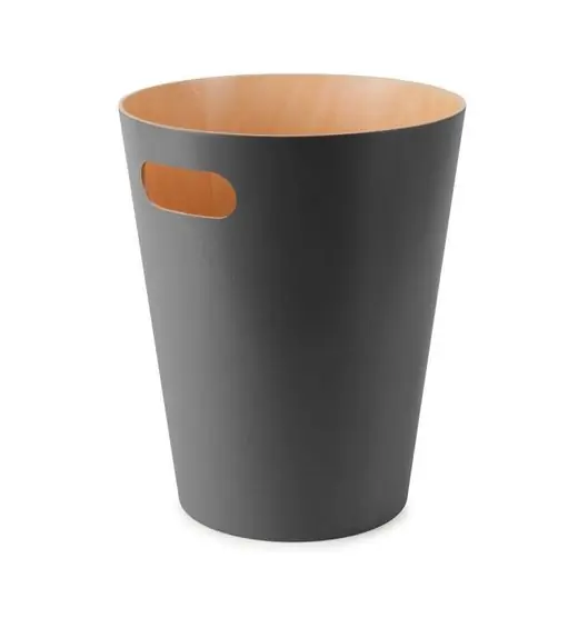 Wereldwijde Verzending Umbra Papierbak Woodrow - 7,5 Liter - Donker Grijs - Ø23x28cm