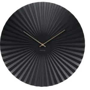 Betaalbaar Karlsson Wandklok Sensu - XL - Zwart - Ø50cm