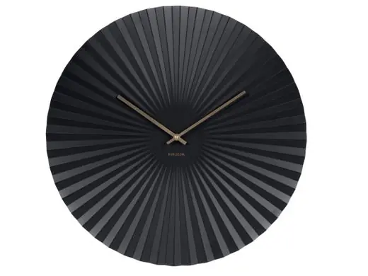Betaalbaar Karlsson Wandklok Sensu - XL - Zwart - Ø50cm
