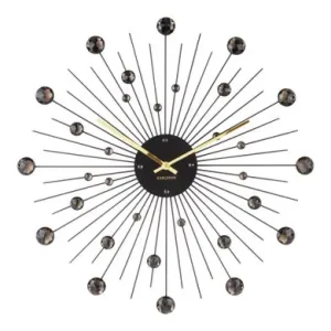 Favoriet Karlsson Wandklok Sunburst - Large - Zwart - Ø50cm